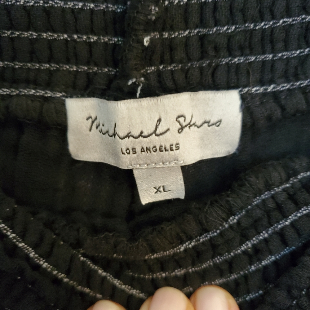 MICHAEL STARS susie gauze pant in black - Picture 4 of 6